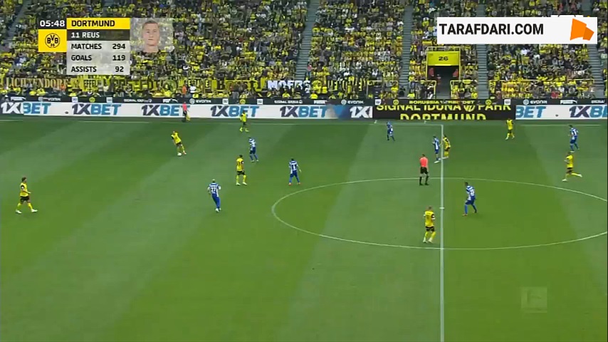 خلاصه بازی دورتموند 4-0 دارمشتات (بوندسلیگا - 2023/24)