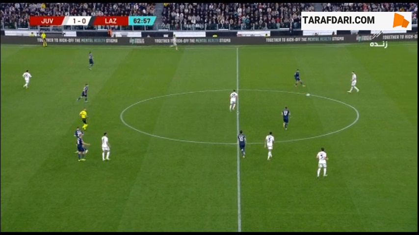 گل دوشان ولاهوویج به لاتزیو (یوونتوس 2-0 لاتزیو) 