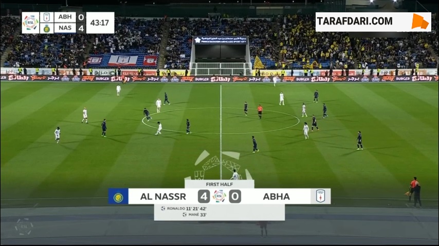 پاس گل دوم کریستیانو رونالدو و گل پنجم النصر مقابل ابها (ابها 0-5 النصر)