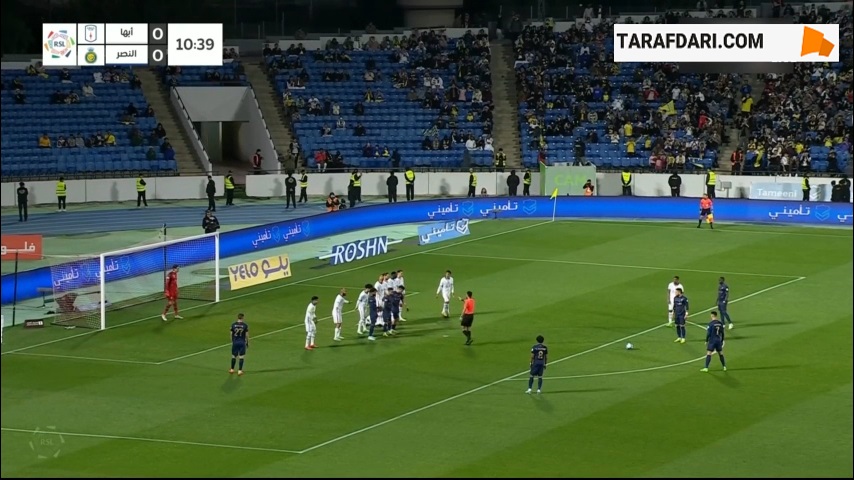 گل کریستیانو رونالدو به ابها از روی ضربه آزاد (ابها 0-1 النصر)