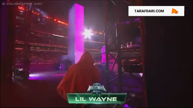 اجرای لیل وین برای ورودی جی اوسو در رسلمنیا / فیلم WWE
