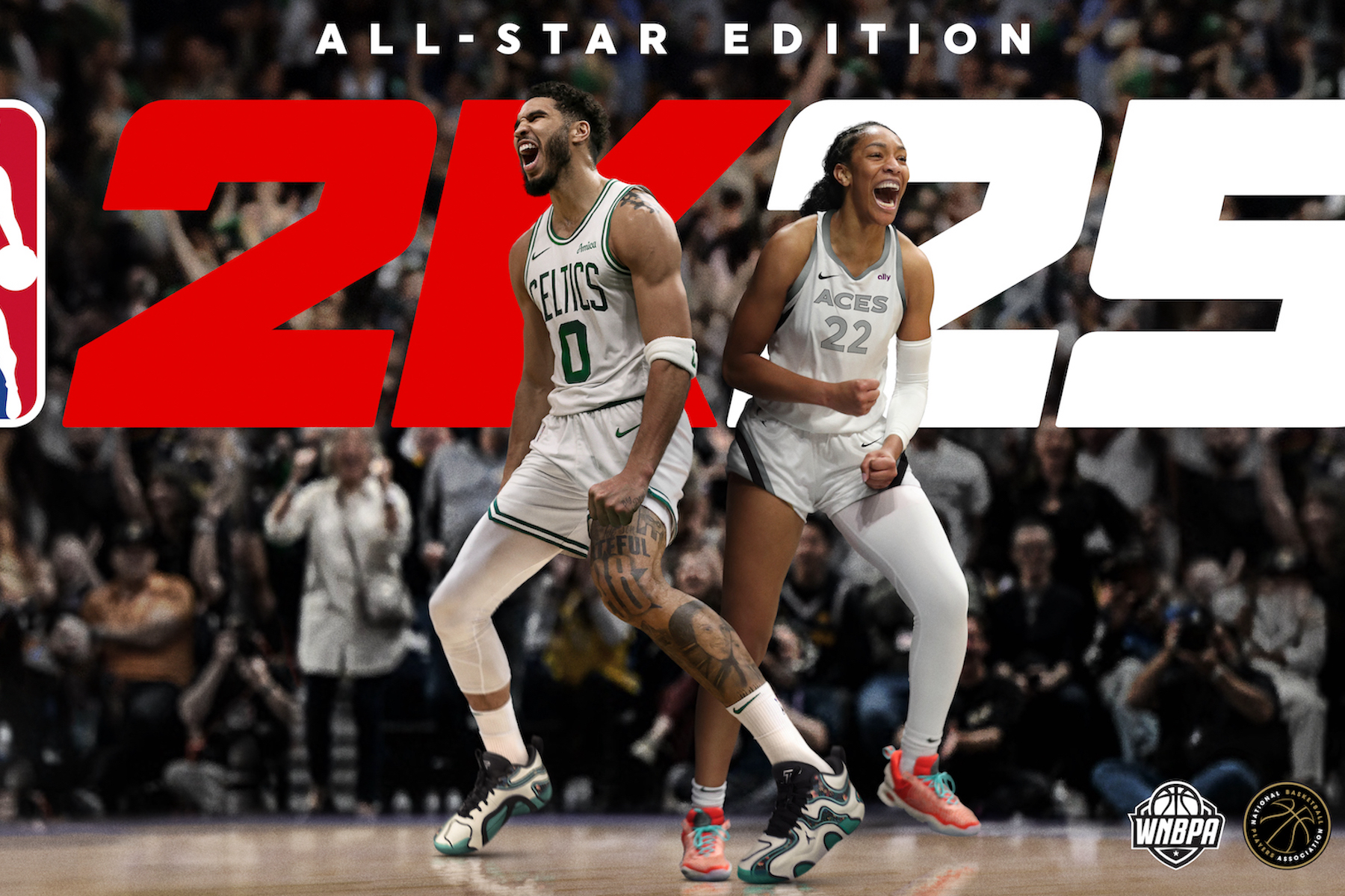 جیسن تیتم و ویلسون بر روی پوستر بازی NBA 2K25