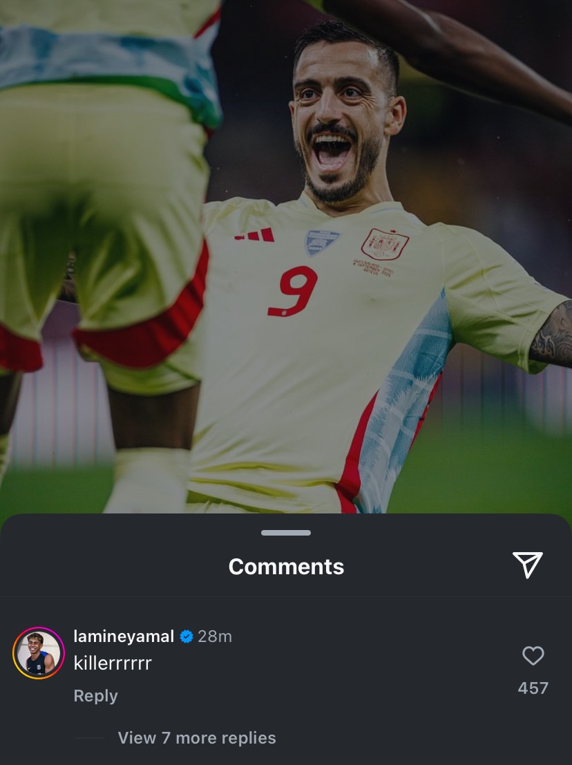 کامنت لامین یامال برای خوسلو